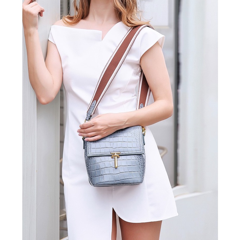 Tas Wanita Kulit Asli Shoulder Bag Crocodile Female Bag