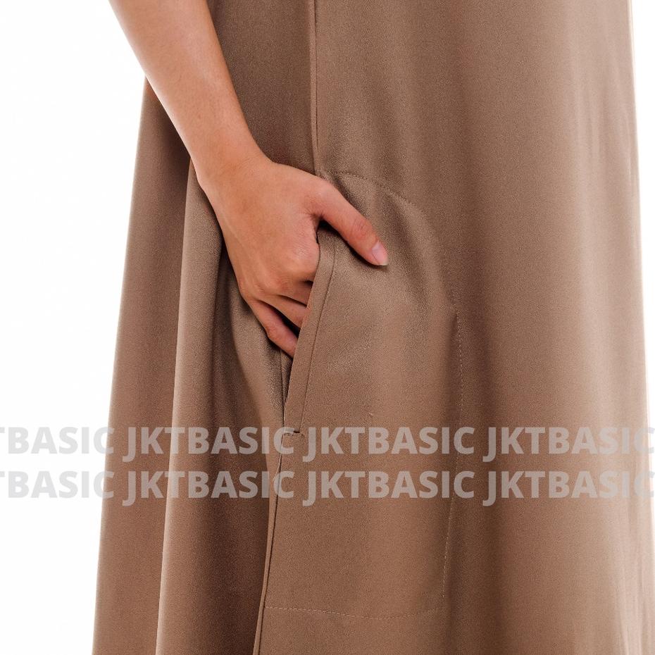 Paling Laris Inner Dress Tanpa Lengan Maxi Panjang Polos Oversize