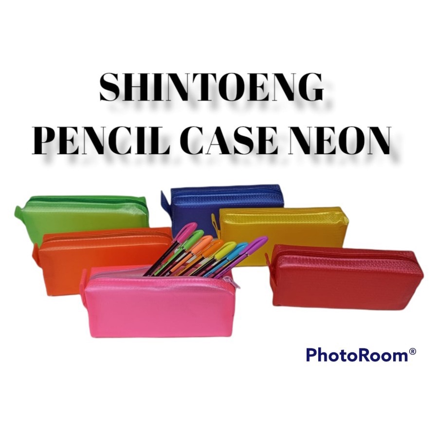 

KOTAK PENSIL WARNA NEON / PENSIL CASE SHINTOENG / POUCH ST903 Full color