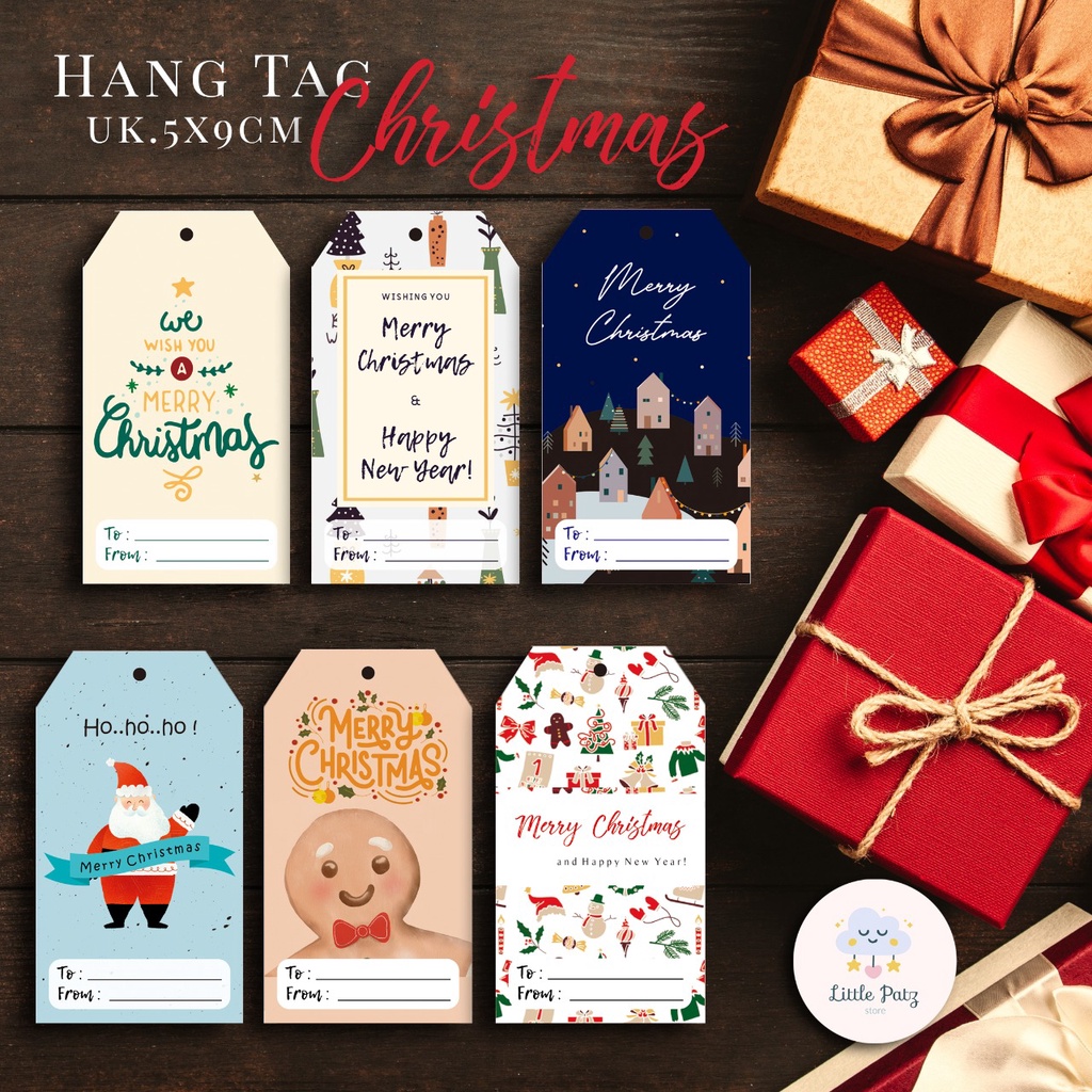 

EDITION 3!! Hang Tag CHRISTMAS TO + FROM /Hang Tag NATAL/Party/Hampers/Label/Parcel/Kado