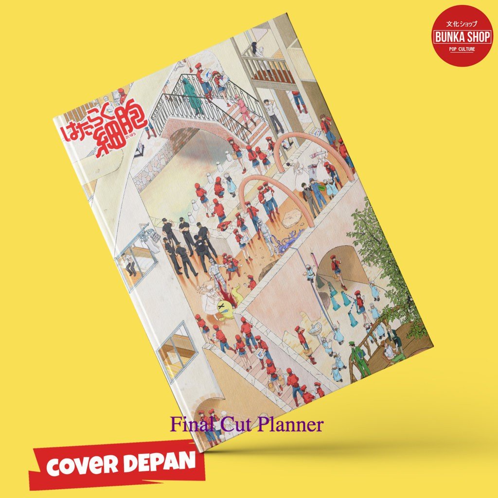 

Note Book Film Anime Hataraku Saibou Hardcover A5 Buku Tulis Catatan Murah .
