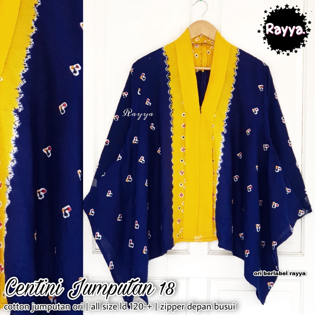Blouse Batik Katun Jumput by Butik Batik Solo kode BLOUSE BATIK CENTINI JUMPUTAN