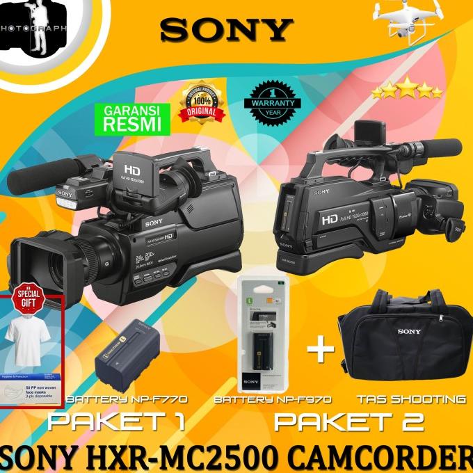 [ Promo ] Sony Hxr-Mc2500 / Sony Mc2500 / Handycam Sony Hxr-Mc2500 Garansi Resmi - Drone Kamera Dan 