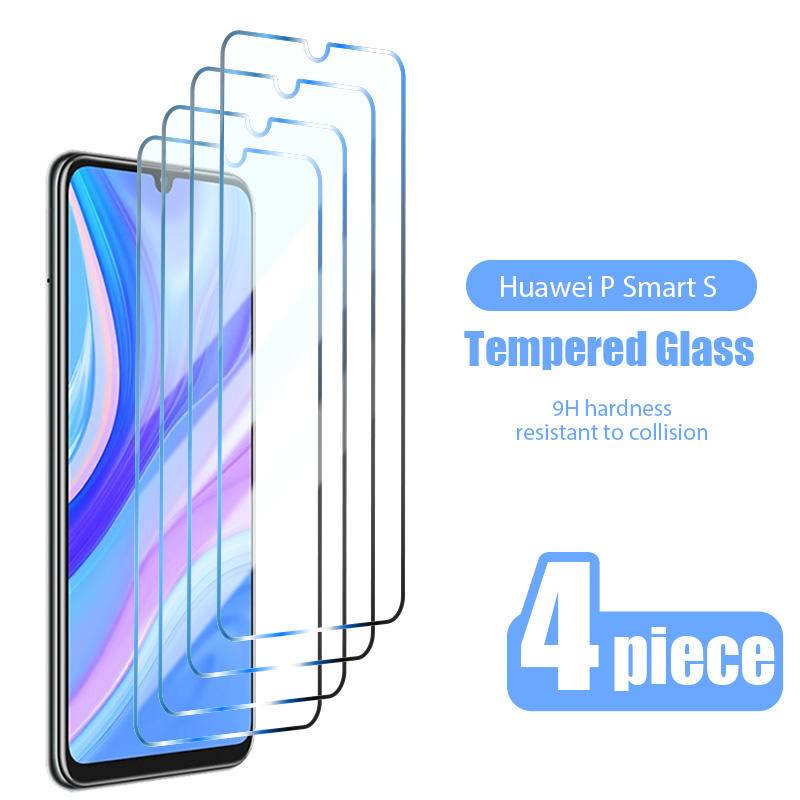 4pcs Pelindung Layar Tempered Glass Untuk Huawei P50 P40 P30 P20 Pro Lite E