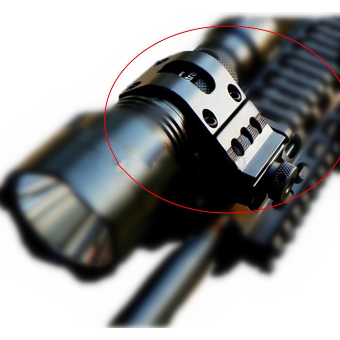 Gun Mount Senter 25.4mm - HS-FM001 - Black