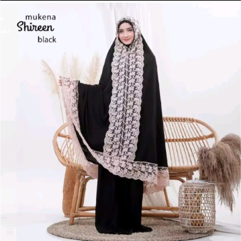 Mukena Rayon SHIREN JUMBO Mukena Dewasa Mewah Renda Putrimalu