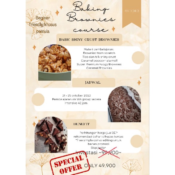 

kurus online baking brownies