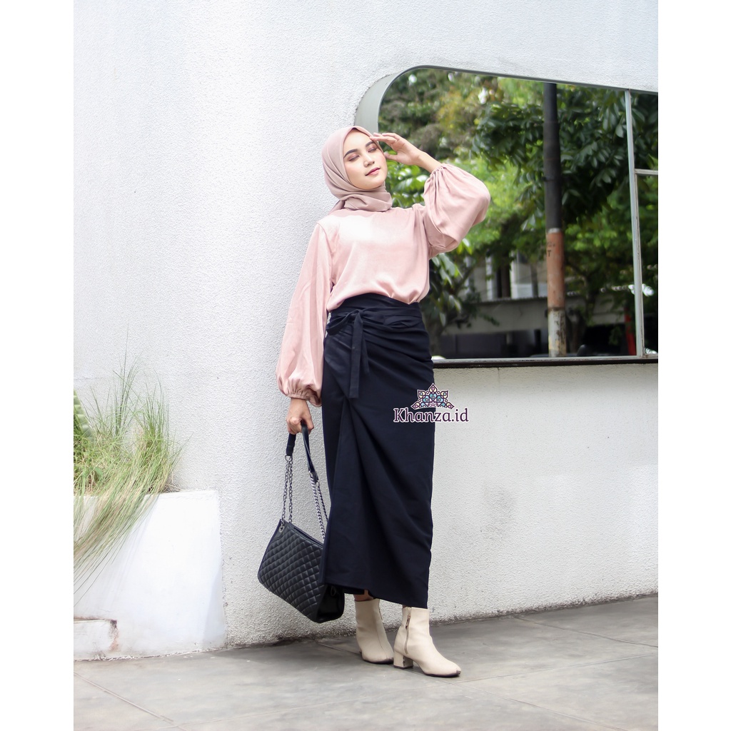 Wrap skirt instan premium all size