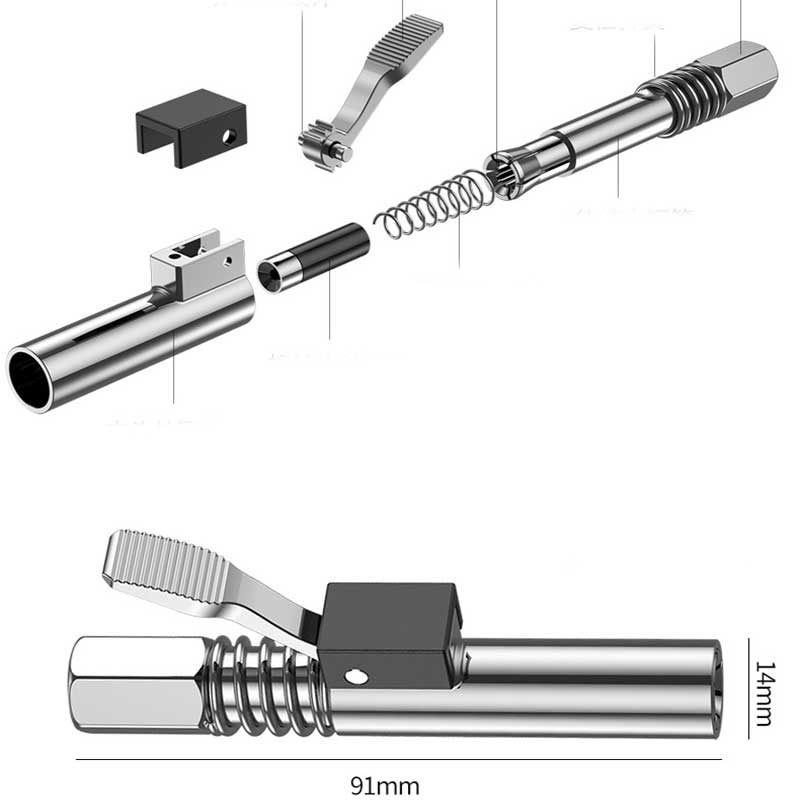 Pistol Grease Gun Tekanan Tinggi / 10000psi Quick Release