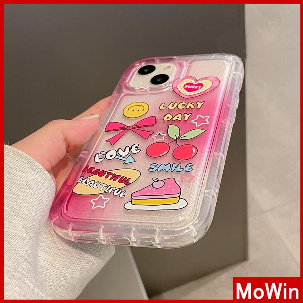 For iPhone 14 Pro Max iPhone Case Soft Case TPU Clear Case Airbag Shockproof Protection Camera Cartoon Cute Compatible For iPhone 13 Pro Max 12 Pro Max 11 Pro Max 7plus XR xs max