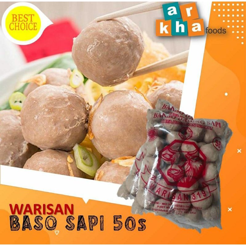 Jual Bakso Sapi Warisan Asli Ab 50 700gr Baso Sapi Asli Isi 50 Butir