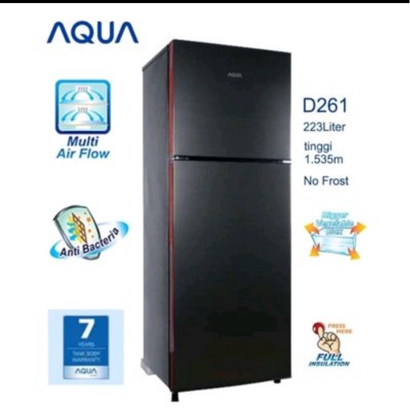 KULKAS AQUA 2 PINTU SERIES AQR-D261