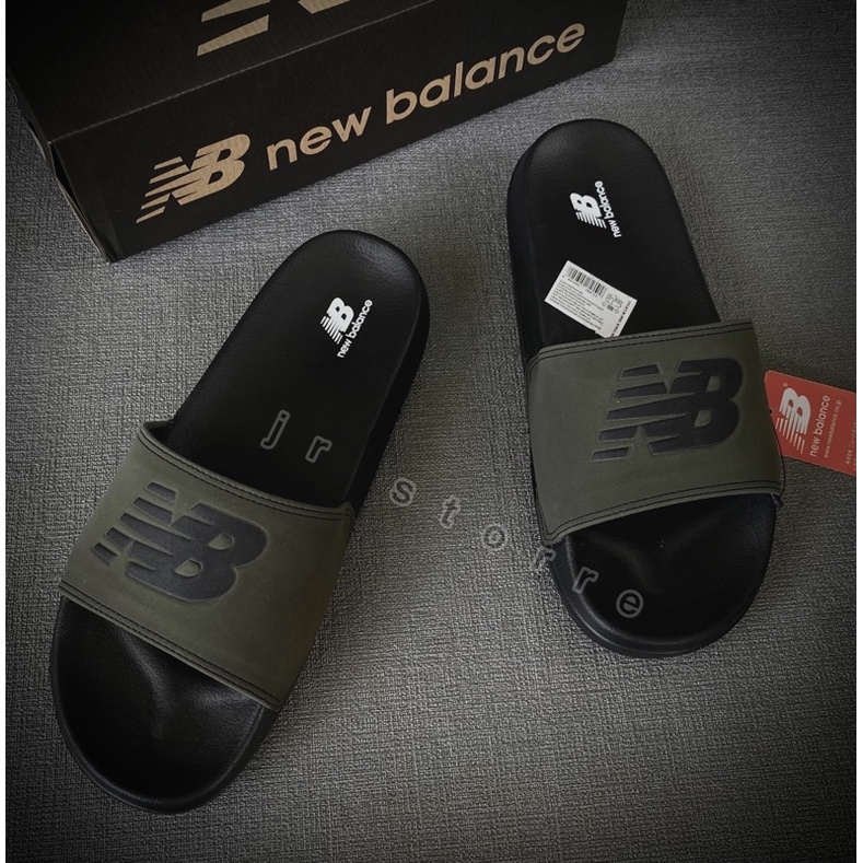 Sandal Slide Slip Slippers Pria Kualitas Premium  Official - Sandal Slide Black SWH PL 01