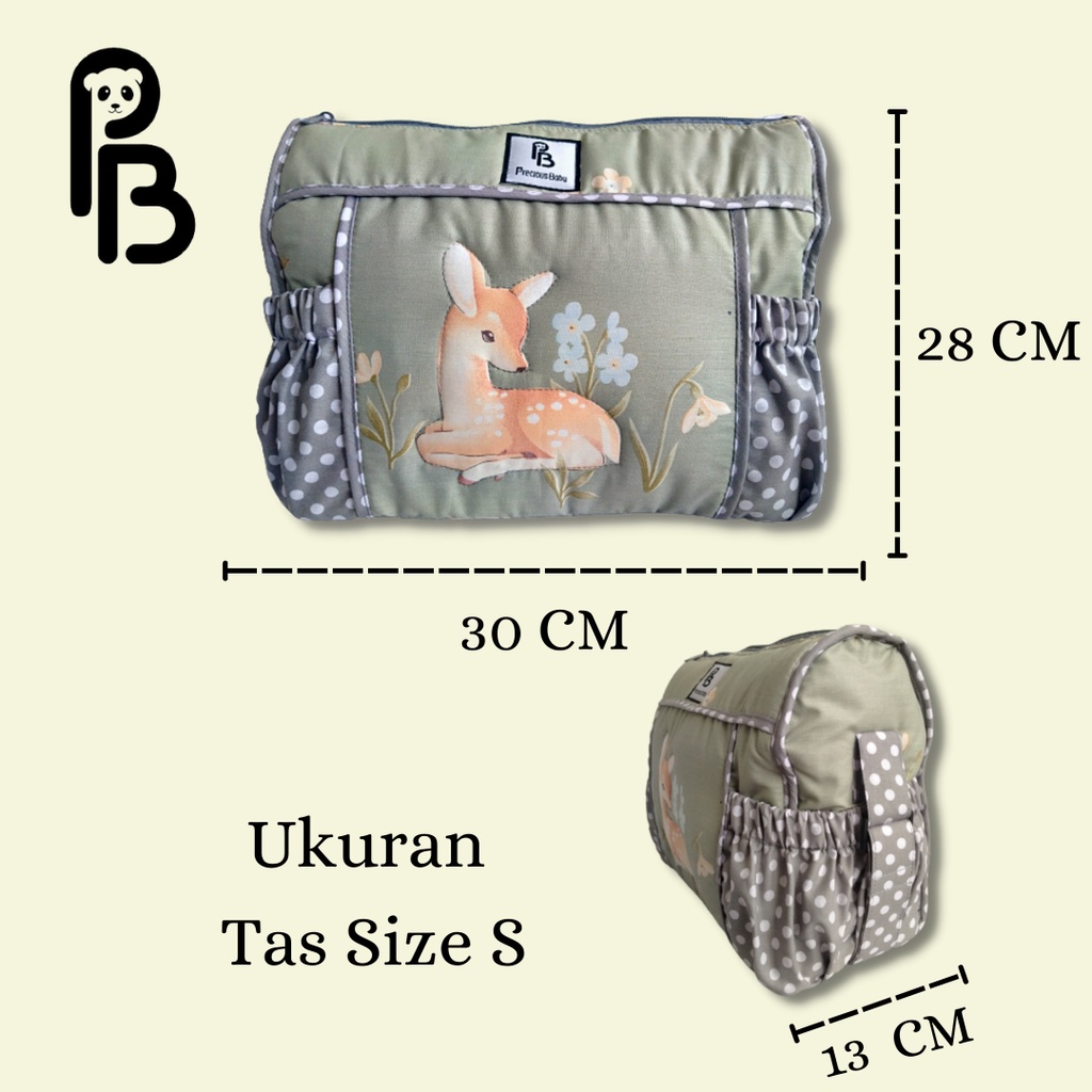 Precious Baby | Tas Perlengkapan Bayi | Diaper Bag | Baby Bag | Tas Combinasi Motif