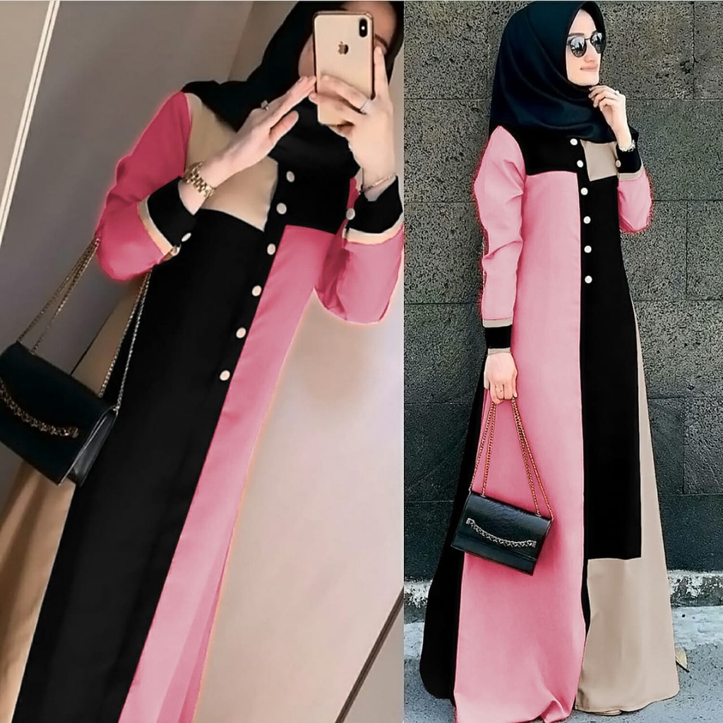 Gamis Remaja Muslim Busui  Dress Moscrepe Premium