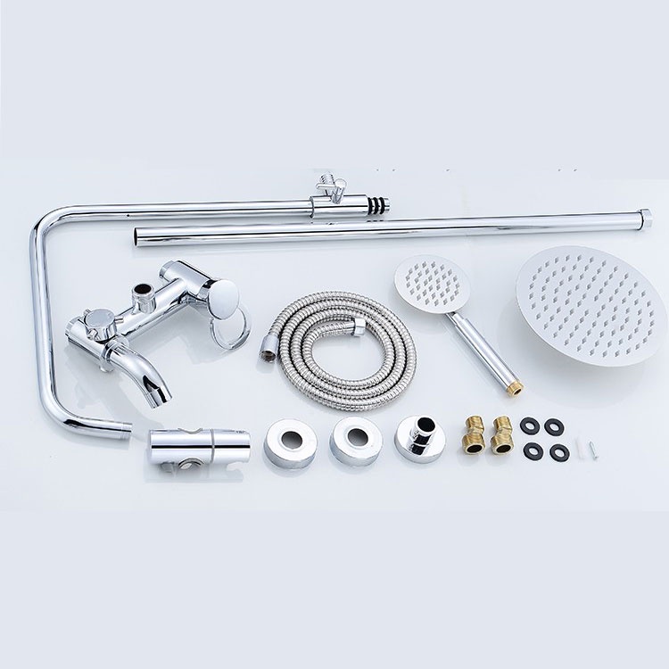 KERROGEE Shower Tiang Head Set 3 Dalam 1 Stainless Shower Set Dengan Faucet Sprayer Faucet Panas Dan Dingin