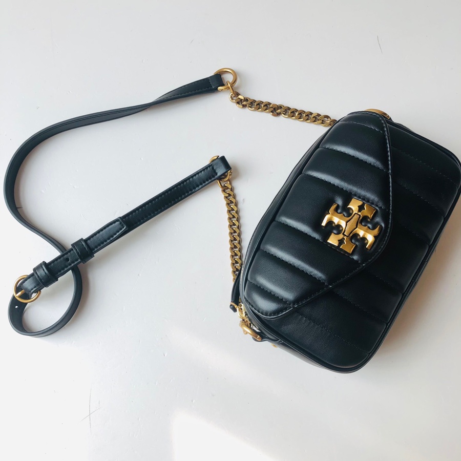 [Instant/Same Day]  88095    TB  Mini Kira new shoulder bag messenger bag camera bag  Retro motorcycle vertical stitch, made of lambskin  xjb
