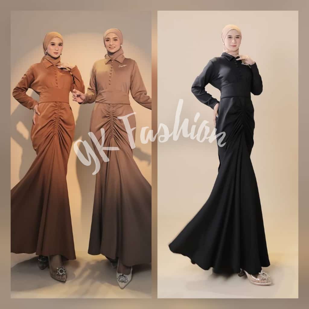 Luna Dress Busui Free Oby Original Fit LD 106 by MK