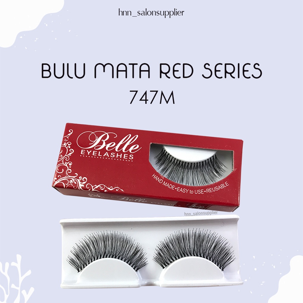 747M Bulu Mata Palsu Handmade Fake Eyelash Eye Lashes Lash Artifivial Belle Eyelashes 747M