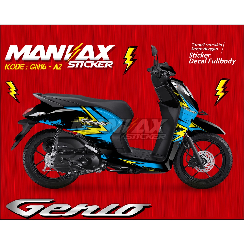 Honda Genio Decal Genio 2022 Fullbody - Striping Genio 2022 - Variasi Sticker Motor Genio - GN16