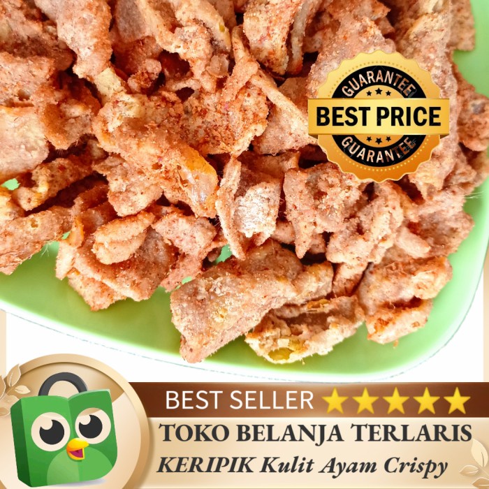 

Keripik Kulit Ayam 500 Gr, Di Jamin Gurih