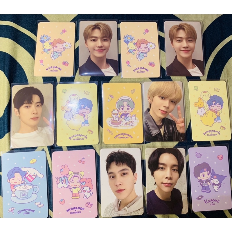[BISA COD] NCT x SANRIO Trading Card A ver photocard pc Johnny Ten Jaehyun Hendery Jeno Jaemin Shota