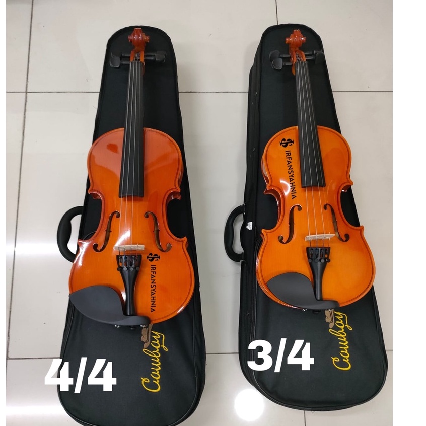 BIOLA COWBOY ORIGINAL INPORT LENGKAP/KOMPLIT TINGGAL GESEK Lbiola akustik fullset violin cowboy 3/4dan 4/4  1/2 ORIGINAL