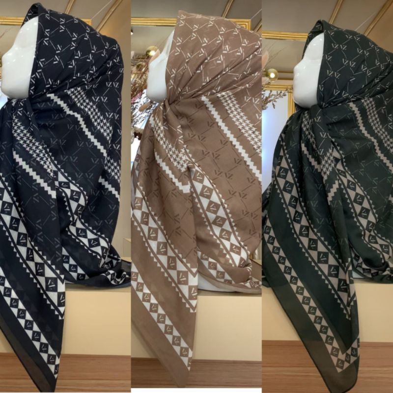 VIVI ZUBEDI -VZ MONOGRAM LADY SCARF