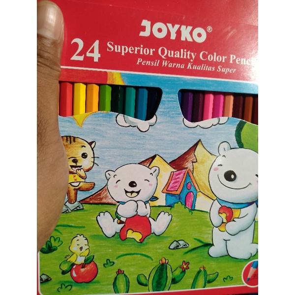 

Pensil Warna J0YK0 Panjang 24 Warna cerah