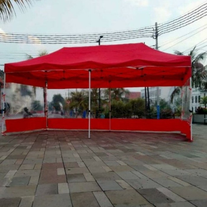 tenda lipat premium import UK 3x6 Ket besi 1,2mm full dinding 3sisi