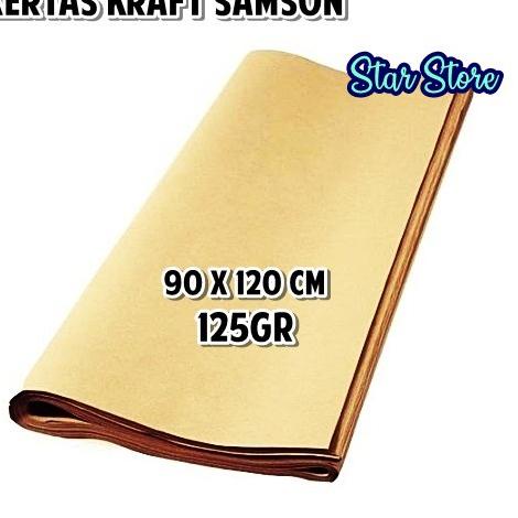 

Hot ! Kertas Samson / Kertas Coklat / Kertas Kraft / Bahan Paper Bag 125 gr ,.