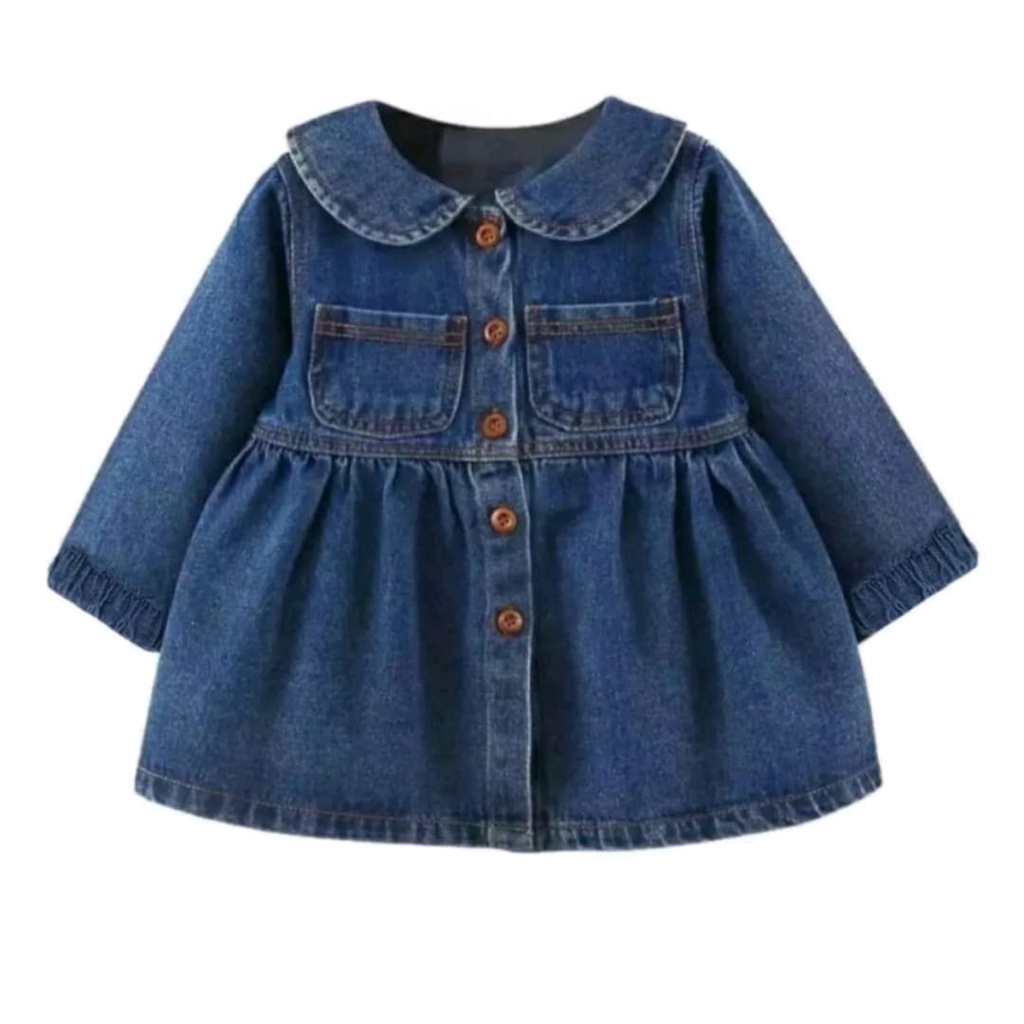 DRESS YOONA JEANS ANAK/DRESS ANAK PEREMPUAN/DRESS ANAK LUCU/BAJU ANAK