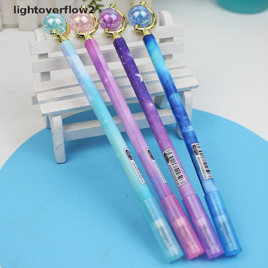 (lightoverflow2) 1pc Pulpen Gel 0.5mm Motif Langit Berbintang Untuk Kantor