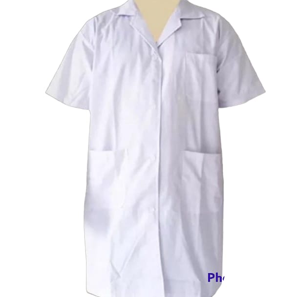 Jas Laboratorium Jas Lab Lengan Pendek S M L XL