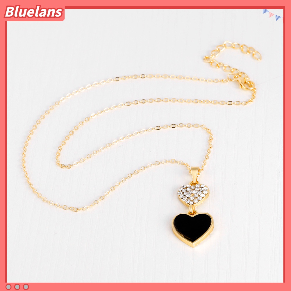 4pcs / Set Perhiasan Kalung Anting Cincin Gelang Aksen Berlian Imitasi Untuk Pengantin