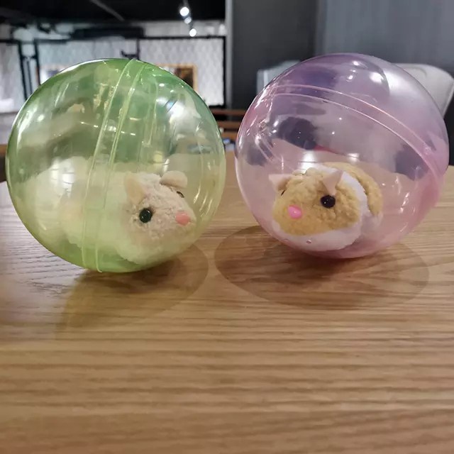 MOMBABY1 Mainan Motorik sensorik anak Rolling Hamster / Mainan Boneka Hamster