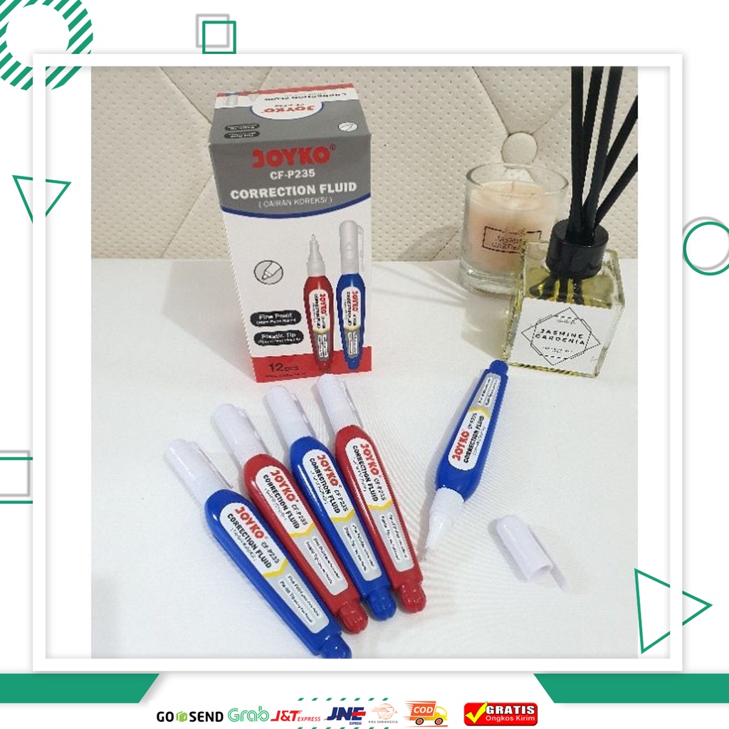 

✨✨ Joyko Tipe X Kertas Tipex Atk Stationary Cairan Koreksi Penghapus Cair Tipe X