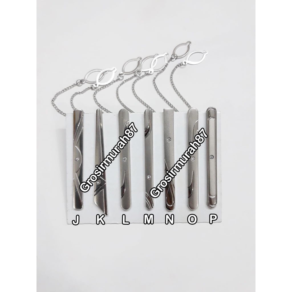 jepit dasi silver premium penjepit grosir distributor dasi