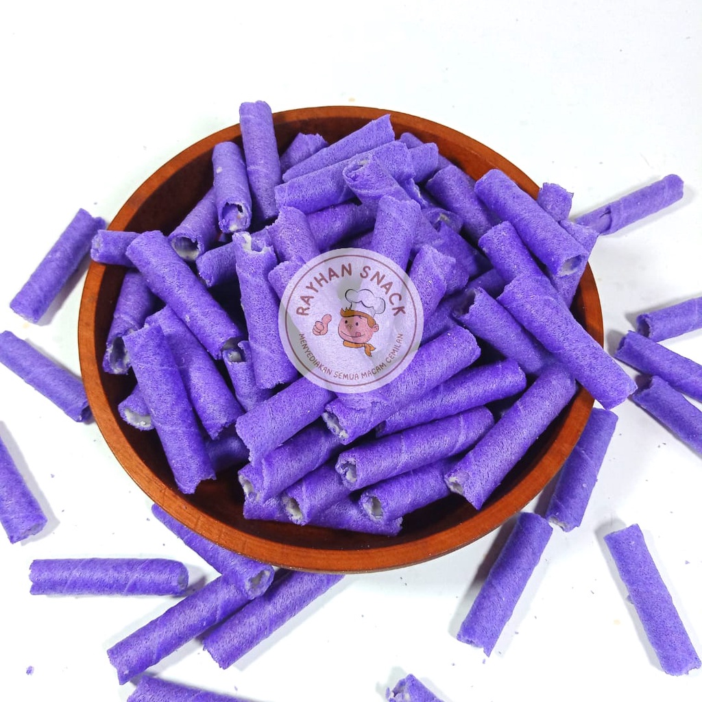 

Wafer Roll Astor Mini Blueberry 1kg Stick Wafer Roll Kiloan