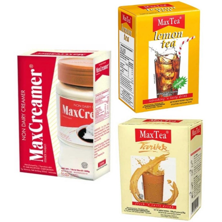 

Max tea tarikk tarik lemon tea maxtea / Max Creamer minuman bubuk krimer