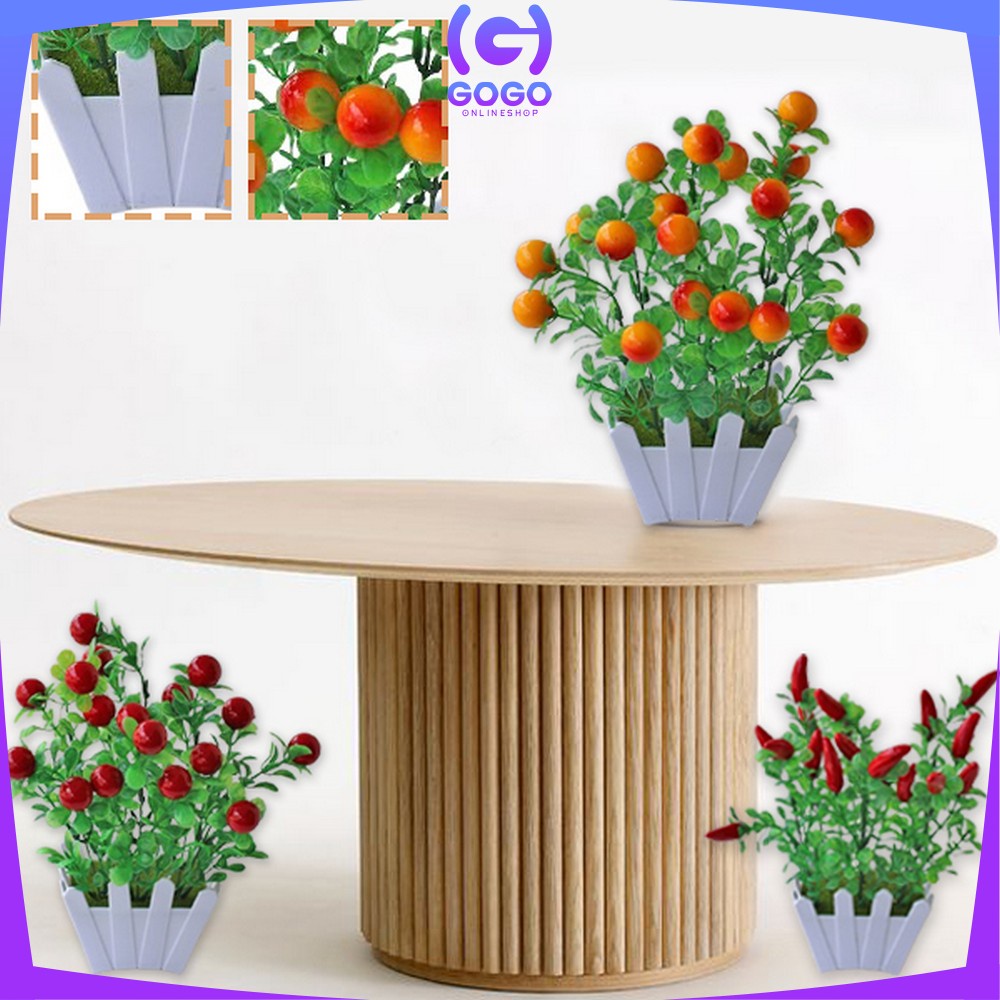 GOGO-C299 Pot TanamanSK-C299 Pot Tanaman Buah Bunga Dekorasi Rumah Artificial Plant Tanaman Hias Plastik / Ornamen Pot Buah Buah Bunga Dekorasi Rumah Artificial Plant Tanaman Hias Plastik / Ornamen Pot Buah