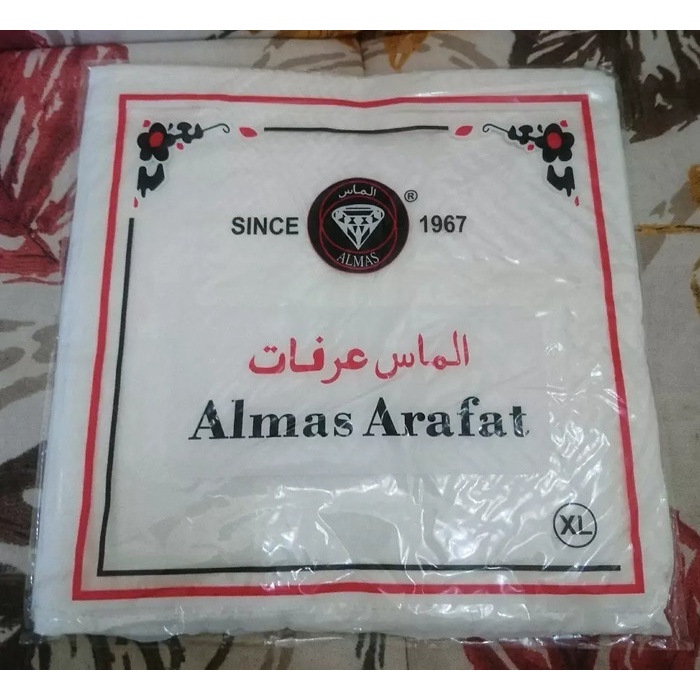 Sorban SORBAN ALMAS WARNA PUTIH GADING(A5W5) Sorban Rida Yaman Sorban Hijau Sorban Tenun Sorban Arab