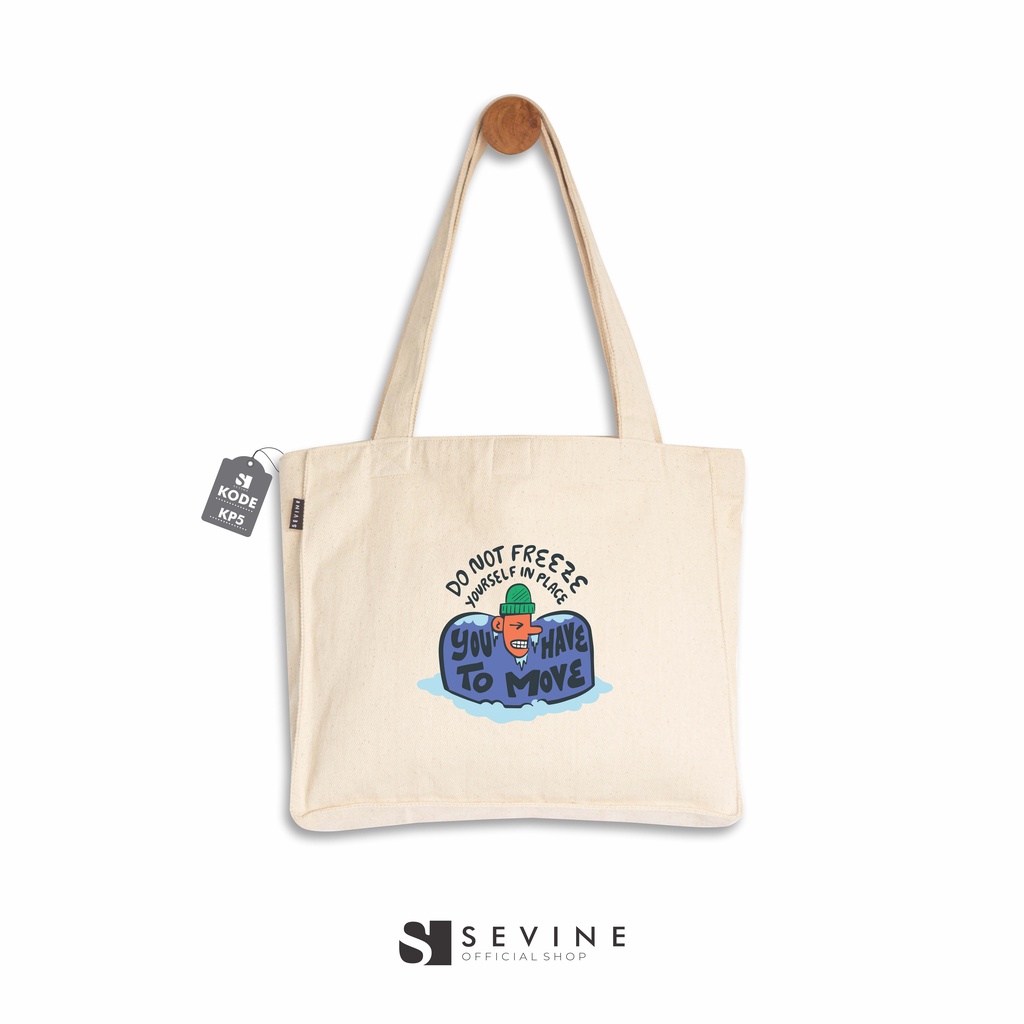 Sevine Totebag Kanvas Daisy Tas Wanita Tote Bag Dengan Kantong Laptop Kuliah Sekolah Kerja Quotes Aesthetic - KP