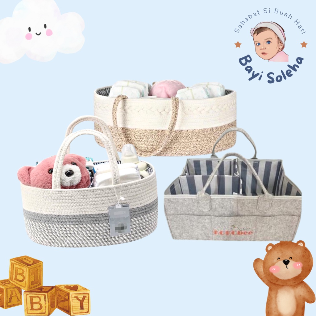 (BS) Rope Diaper Bag / Rope Caddy Bag / Tas Bayi / CADDY BAG