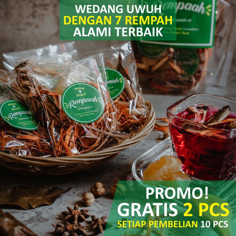 

GALETHA - Wedang Uwuh 7 Rempah Gula Batu Jahe / Minuman Tradisonal & Herbal