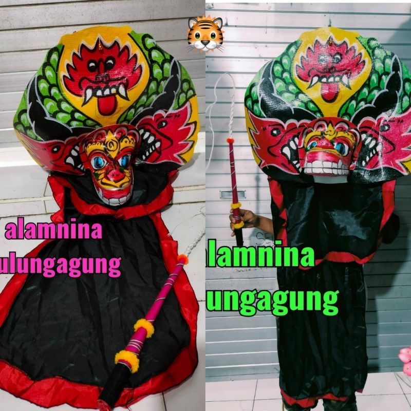 cambuk sabet pecut dan barongan jumbo sepaket