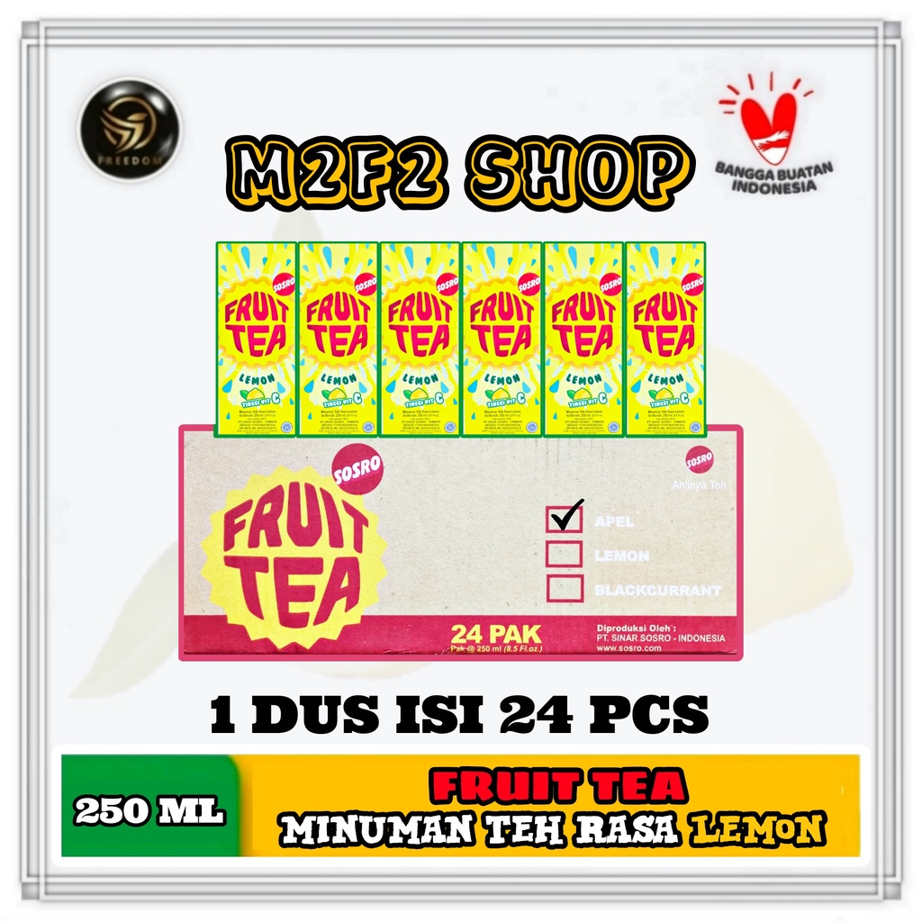 

Fruit Tea Teh Rasa Lemon Kotak - 250 ml (Kemasan Karton)