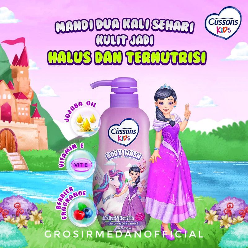 CUSSONS KIDS BODY WASH 280 ML - SABUN MANDI ANAK DENGAN AROMA HARUM MENYEGARKAN