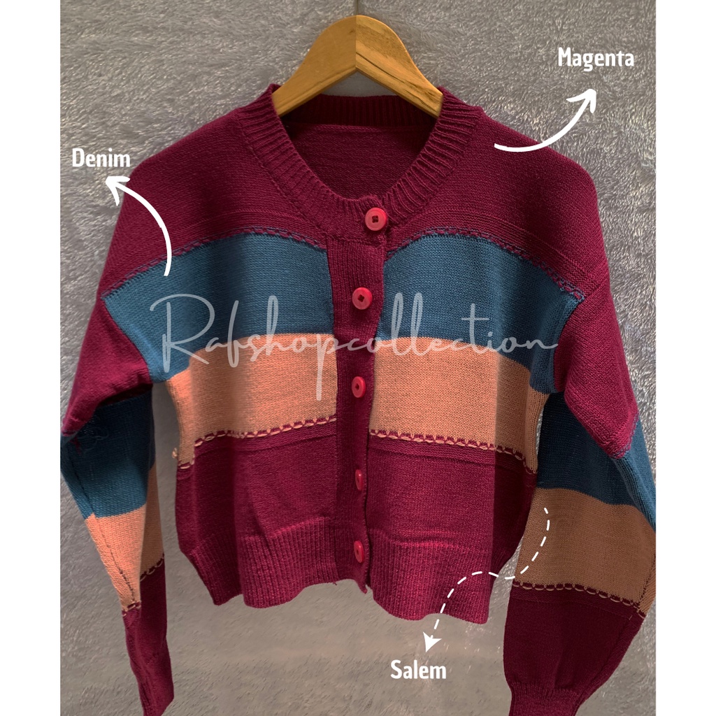 HAZEL CARDY PREMIUM - Kardigan Korea - Kardigan murah - Kardigan Wanita