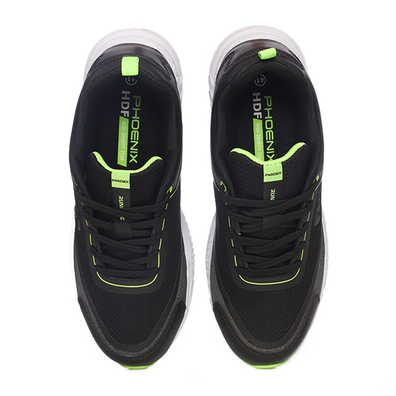 Phoenix Tritan Sepatu Running Pria - Black/Green